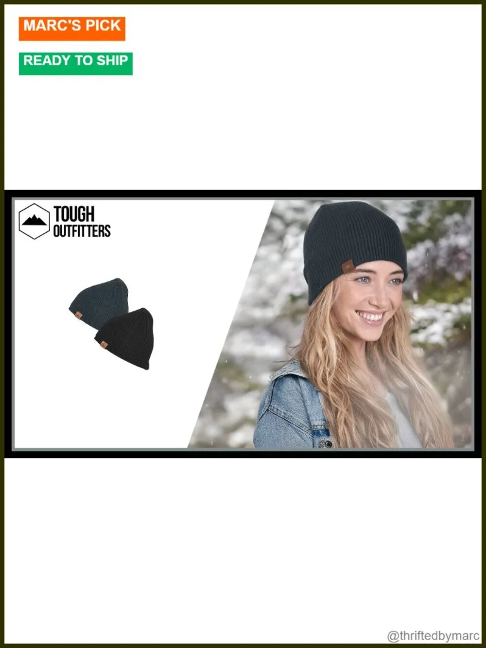 Ribbed Stretch Beanie - 4-Way Stretch Knit Hat for Outdoor Sports, Unisex